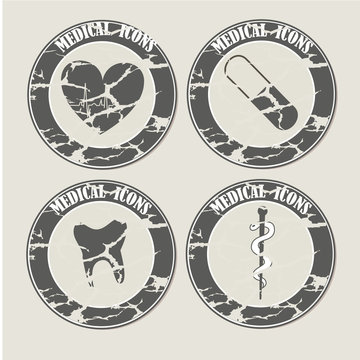 vintage medicals icons