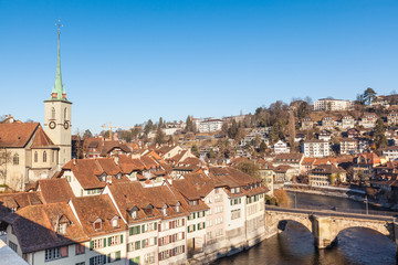 Fototapeta na wymiar Houses in the City of Bern, Swiss