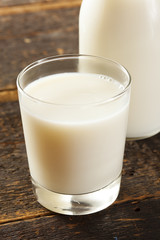 Refreshing White Cold Organic Milk