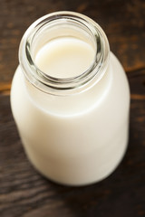 Refreshing White Cold Organic Milk