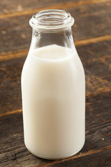 Refreshing White Cold Organic Milk