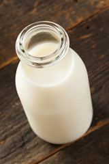Refreshing White Cold Organic Milk