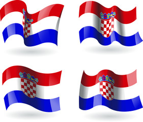 4 bandeiras da Croácia