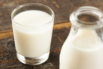 Refreshing White Cold Organic Milk