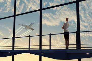 Businesswoman at airport