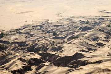 Sand dunes at  the Bromo Mountain, Indonesia