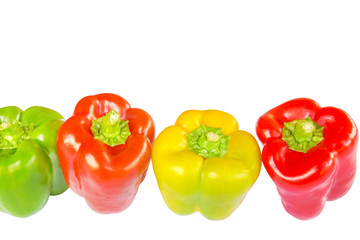 four fresh sweet pepper