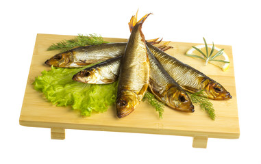 Smoked sprat - appetizing snack