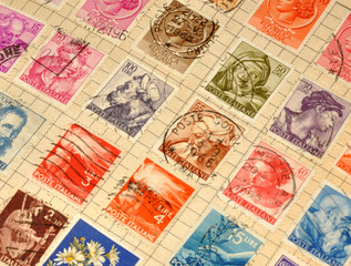 Old Stamps In Album