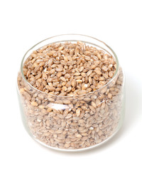 pearl barley in a glass jar
