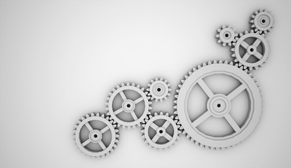 Black and white gears