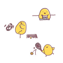 ひよこアクティブ © TAMAGO POTATO