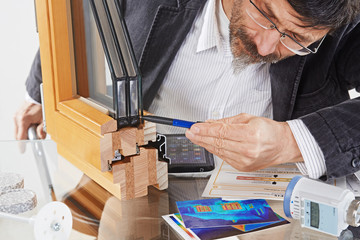 the warm-edge in a triple-pane  glazing