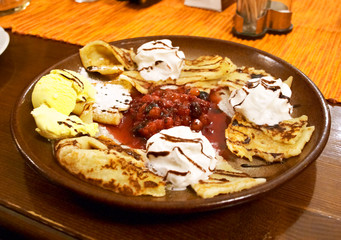 torn pancakes