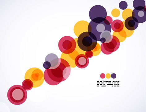 Colorful circles business background