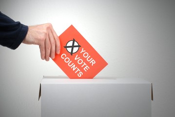 Your vote counts - Gehen Sie wählen!
