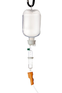 IV Infusionsflasche isoliert