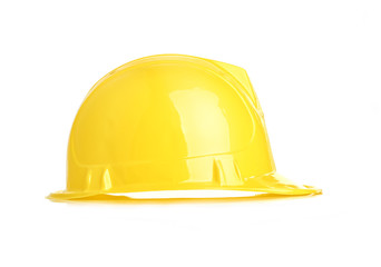 Fototapeta premium Isolated yellow helmet