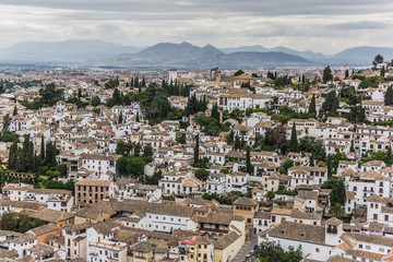 Fototapeta na wymiar White houses of Granada