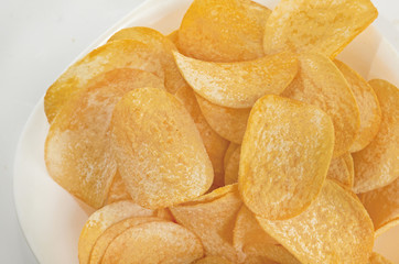 Potato chips background