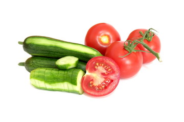 Salatalık ve domates