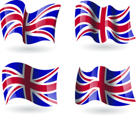 4 bandeiras do Reino Unido