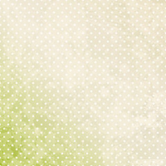 Retro Background Dots Beige/Green