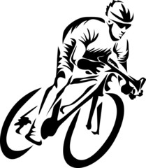 Obrazy na Szkle  rowerzysta szosowy