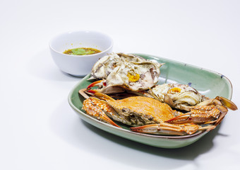 Hot Steamed Blue Crabs