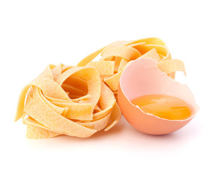 Italian egg pasta fettuccine nest