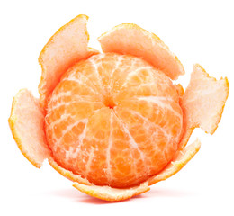 Peeled tangerine or mandarin fruit