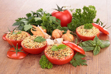 provencal tomato and ingredients