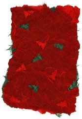 Isolated Rice Paper Texture - Christmas Red XXXXL