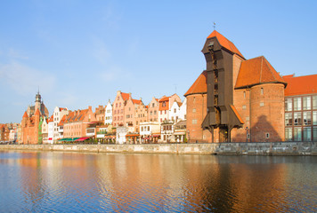 Zuraw and old embankment, Gdansk