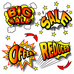 cartoon labeling / Werbung