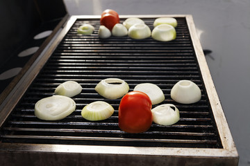 Tomato &  Onions on the Grill