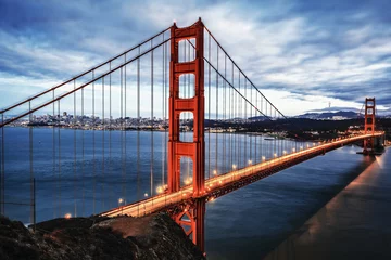 Foto op Aluminium De beroemde Golden Gate Bridge © Frédéric Prochasson