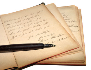 Muttertagsgrüße, antikes Poesiealbum