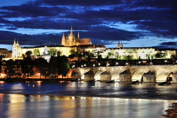 Obraz premium Night Prague