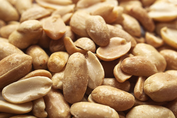 Fototapeta na wymiar Close up of peanuts