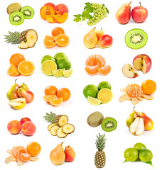 Set of fruits