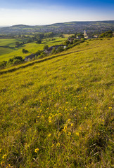 Fototapeta premium Idyllic rural landscape, Cotswolds UK