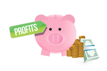 savings profits concept