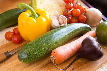 Healthy fresh vegetables