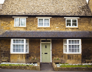 Traditional rural homes scene