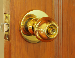 Golden dorr knob.