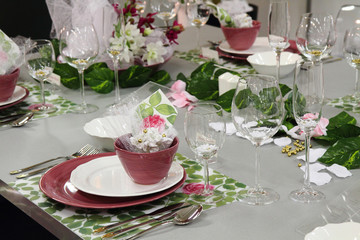 detail wedding table decorations
