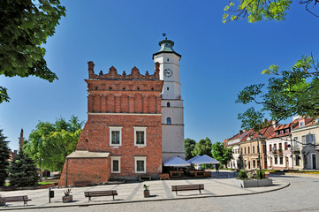 Town hall in Sandomierz - obrazy, fototapety, plakaty
