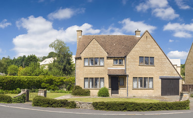 Traditional rural homes scene