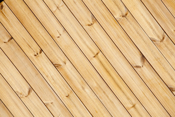 Fototapeta premium Close up of wooden fence panels, diagonal